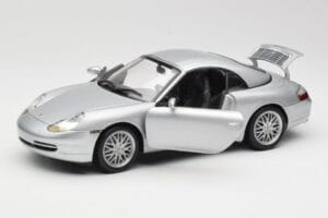 Porsche 911 996 Carrera カブリオレ シルバー Hot Wheels 1:18 213595 メタル - 画像 2/8
