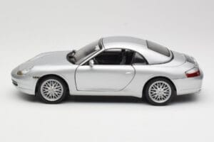 Porsche 911 996 Carrera カブリオレ シルバー Hot Wheels 1:18 213595 メタル - 画像 4/8
