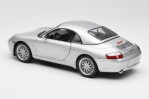 Porsche 911 996 Carrera カブリオレ シルバー Hot Wheels 1:18 213595 メタル - 画像 7/8