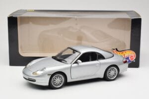 Porsche 911 996 Carrera カブリオレ シルバー Hot Wheels 1:18 213595 メタル - 画像 8/8