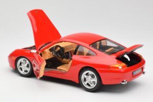 Porsche 911 996 Carrera レッド Bburago 1:18 3385 メタル - 画像 5/8