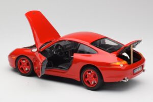 Porsche 911 996 Carrera レッド 限定版 Bburago 1:18 3385-M1 メタル - 画像 5/8