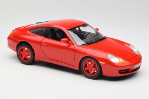 Porsche 911 996 Carrera レッド 限定版 Bburago 1:18 3385-M1 メタル - 画像 6/8