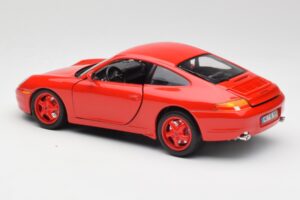 Porsche 911 996 Carrera レッド 限定版 Bburago 1:18 3385-M1 メタル - 画像 7/8