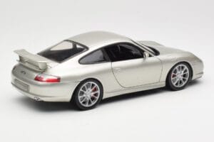 Porsche 911 996 GT3 シルバー Hot Wheels 1:18 C2590 メタル - 画像 3/8