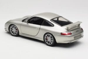 Porsche 911 996 GT3 シルバー Hot Wheels 1:18 C2590 メタル - 画像 7/8