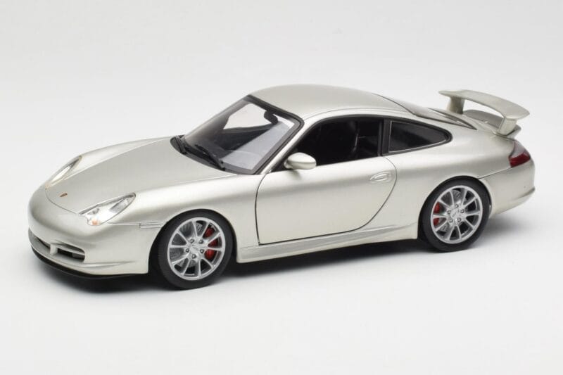 Porsche 911 996 GT3 シルバー Hot Wheels 1:18 C2590 メタル