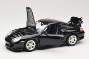 Porsche 911 996 Turbo ブラック Bburago 1:18 3367 メタル - 画像 2/8