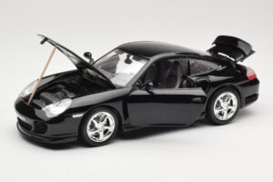 Porsche 911 996 Turbo ブラック Bburago 1:18 18-12030 メタル - 画像 2/8
