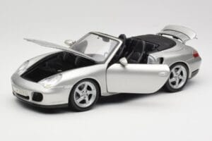 Porsche 911 996 Turbo カブリオレ シルバー Maisto 1:18 31660 メタル - 画像 2/8