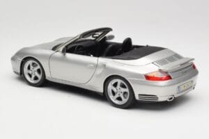 Porsche 911 996 Turbo カブリオレ シルバー Maisto 1:18 31660 メタル - 画像 7/8
