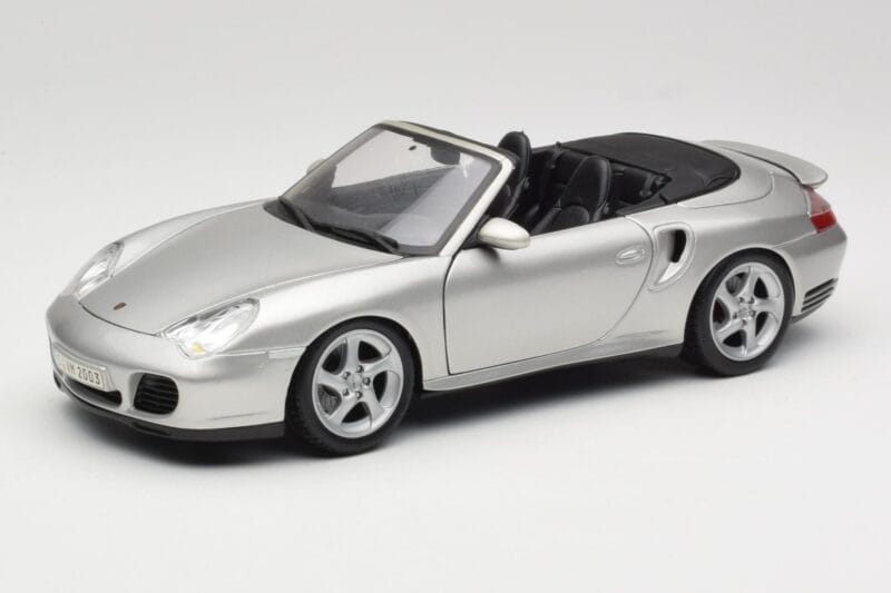Porsche 911 996 Turbo カブリオレ シルバー Maisto 1:18 31660 メタル