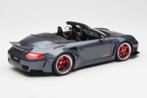 Porsche 911 997 カブリオレ Liberty Walk グレー GT Spirit 1:18 GT463 レジン - 画像 2/6
