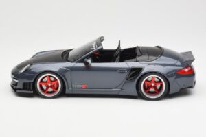 Porsche 911 997 カブリオレ Liberty Walk グレー GT Spirit 1:18 GT463 レジン - 画像 3/6