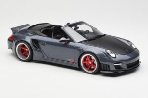 Porsche 911 997 カブリオレ Liberty Walk グレー GT Spirit 1:18 GT463 レジン - 画像 4/6