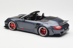 Porsche 911 997 カブリオレ Liberty Walk グレー GT Spirit 1:18 GT463 レジン - 画像 5/6