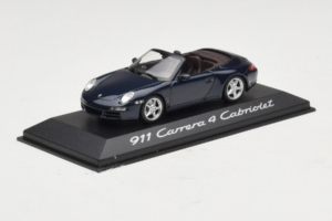 Porsche 911 997 Carrera 4 カブリオレ ダークブルー Minichamps 1:43 WAP02015216-P1 メタル - 画像 2/4