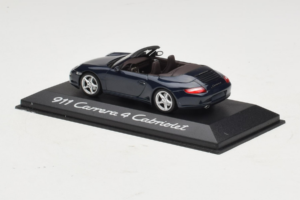 Porsche 911 997 Carrera 4 カブリオレ ダークブルー Minichamps 1:43 WAP02015216-P1 メタル - 画像 3/4