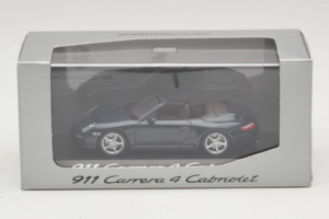 Porsche 911 997 Carrera 4 カブリオレ ダークブルー Minichamps 1:43 WAP02015216-P1 メタル - 画像 4/4