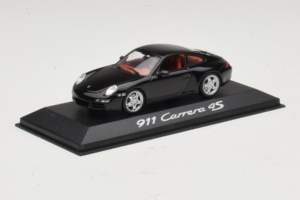 Porsche 911 997 Carrera 4S ブラック Minichamps 1:43 WAP02010116 メタル - 画像 2/4