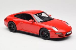 Porsche 911 997 Carrera 4S レッド Norev 1:18 187510 メタル - 画像 6/8