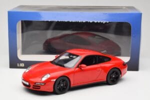 Porsche 911 997 Carrera 4S レッド Norev 1:18 187510 メタル - 画像 8/8