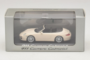 Porsche 911 997 Carrera カブリオレ ホワイト Minichamps 1:43 WAP02001118 メタル - 画像 4/5