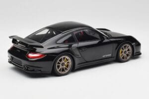 Porsche 911 997 GT2 RS ブラック & シルバー ホイール Minichamps 1:18 100069401 メタル - 画像 3/8