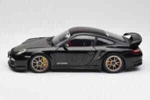 Porsche 911 997 GT2 RS ブラック & シルバー ホイール Minichamps 1:18 100069401 メタル - 画像 4/8