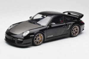 Porsche 911 997 GT2 RS ブラック & シルバー ホイール Minichamps 1:18 100069401 メタル