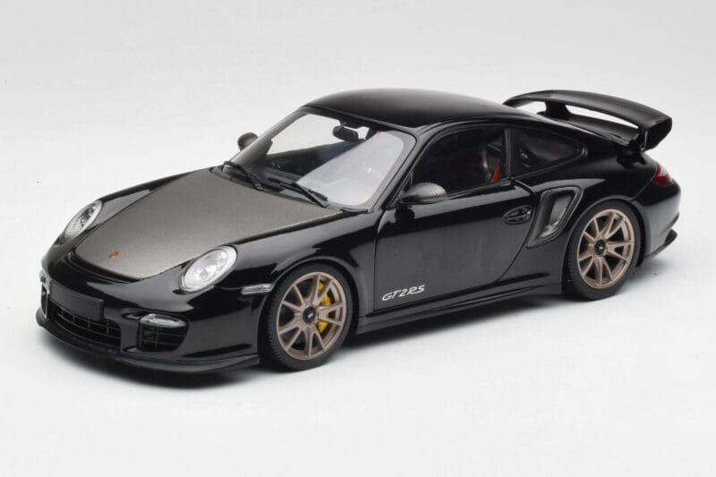Porsche 911 997 GT2 RS ブラック & シルバー ホイール Minichamps 1:18 100069401 メタル