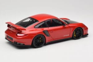 Porsche 911 997 GT2 RS レッド ブラックホイール Minichamps 1:18 100069407 メタル - 画像 3/8