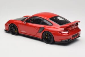 Porsche 911 997 GT2 RS レッド ブラックホイール Minichamps 1:18 100069407 メタル - 画像 7/8