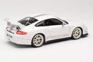Porsche 911 997 GT3 RS 4.0 ホワイト Bburago 1:18 18-11036 メタル - 画像 3/8