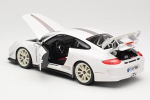 Porsche 911 997 GT3 RS 4.0 ホワイト Bburago 1:18 18-11036 メタル - 画像 5/8