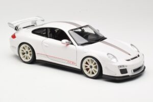 Porsche 911 997 GT3 RS 4.0 ホワイト Bburago 1:18 18-11036 メタル - 画像 6/8
