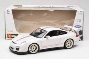 Porsche 911 997 GT3 RS 4.0 ホワイト Bburago 1:18 18-11036 メタル - 画像 8/8
