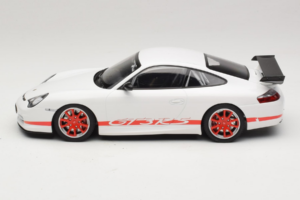 Porsche 911 996 GT3 RS ホワイト レッドストライプ Minichamps 1:18 155062020 メタル - 画像 3/6
