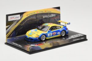 Porsche 911 997 GT3 RSR #3 24 Hours Nurburgring 2008 Minichamps 1:43 437087803 メタル - 画像 2/4