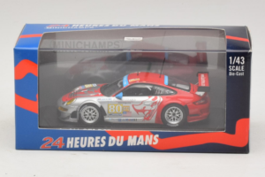 Porsche 911 997 GT3 RSR #80 J. Bergmeister / S. Neiman / D. Law 24 Hours of Le Mans 2009 Minichamps 1:43 400096980 メタル - 画像 4/4