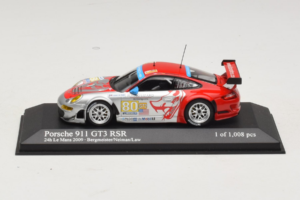 Porsche 911 997 GT3 RSR #80 J. Bergmeister / S. Neiman / D. Law 24 Hours of Le Mans 2009 Minichamps 1:43 400096980 メタル