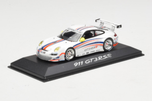 Porsche 911 997 GT3 RSR ホワイト ブルー オレンジ ストライプ 2007 Minichamps 1:43 WAP02000618 メタル - 画像 2/4