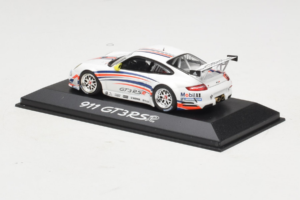 Porsche 911 997 GT3 RSR ホワイト ブルー オレンジ ストライプ 2007 Minichamps 1:43 WAP02000618 メタル - 画像 3/4