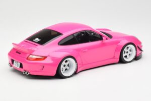 Porsche 911 997 RWB ピンク IXO 1:18 18CMC167 メタル - 画像 2/5