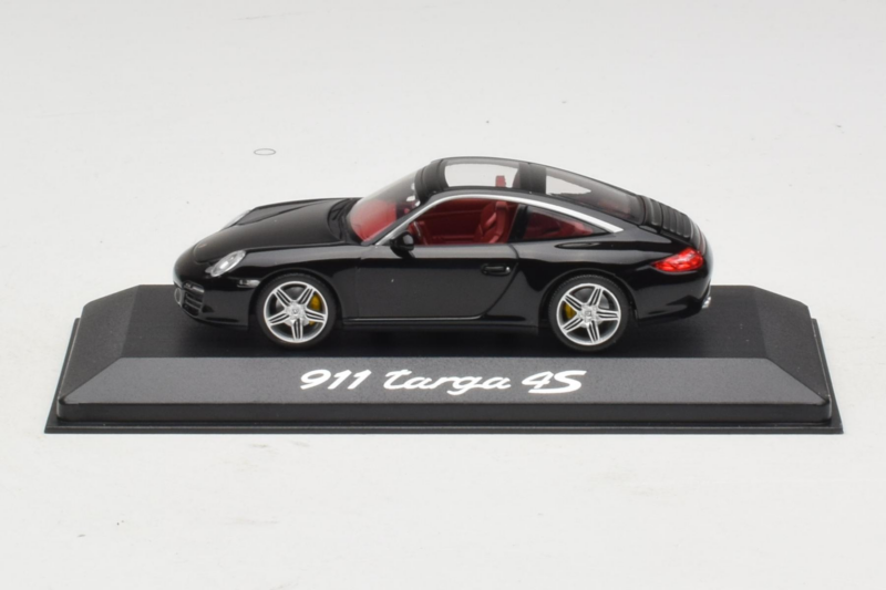 Porsche 911 997 Targa 4S ブラック Minichamps 1:43 WAP02002518 メタル