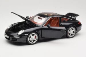 Porsche 911 997 Targa ブラック Norev 1:18 187506 メタル - 画像 2/8