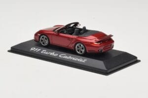 Porsche 911 997 Turbo カブリオレ レッド Minichamps 1:43 WAP0200130A メタル - 画像 3/4