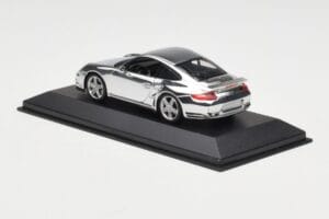 Porsche 911 997 Turbo Chrome Silver Minichamps 1:43 WAP02060816-R メタル - 画像 4/5