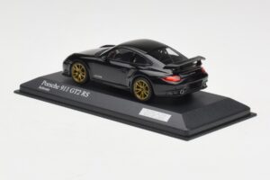 Porsche 911 997.2 GT2 RS ブラック ゴールドホイール Minichamps 1:43 400069402 メタル - 画像 3/4