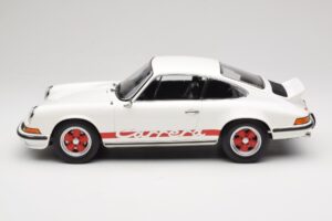 Porsche 911 Carrera RS 2.7 Grand Prix White With Red Norev 1:12 127514 メタル - 画像 3/6